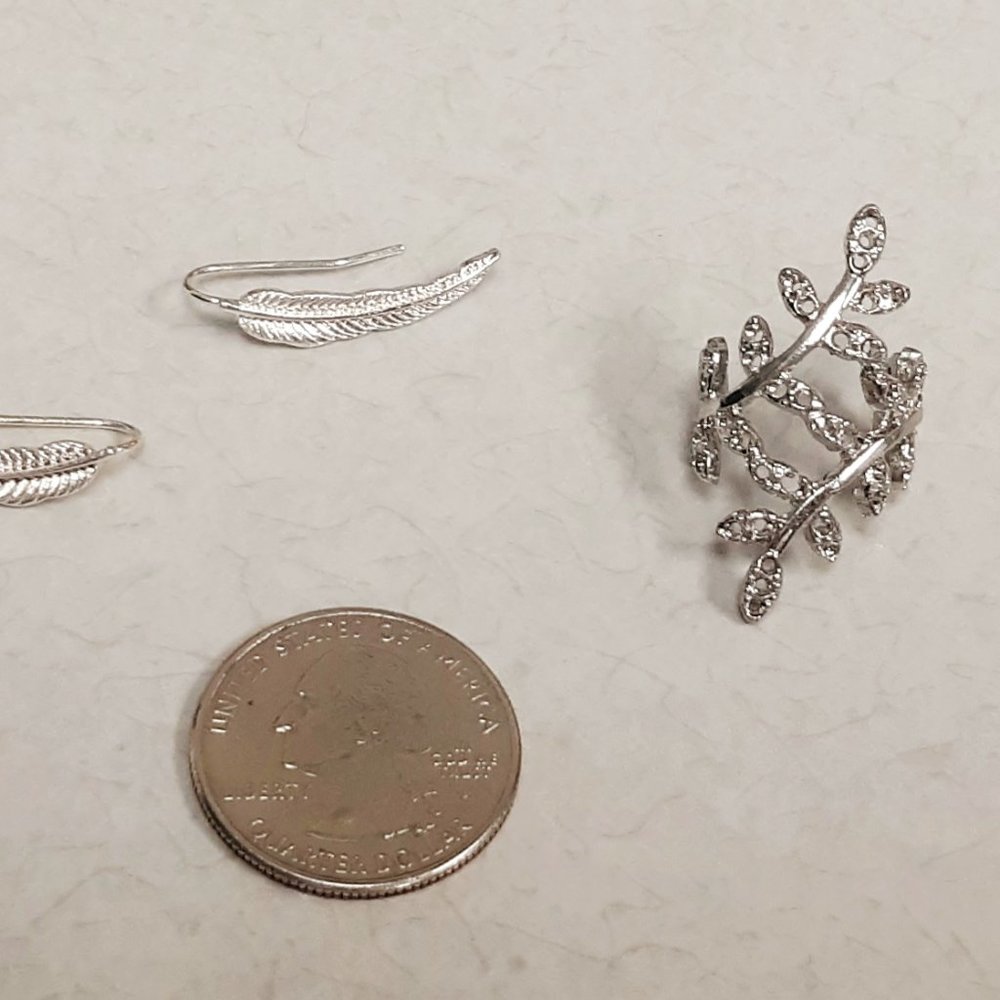 Feather "Creeper" Earrings & Ear Cuff BOGO50% Off!